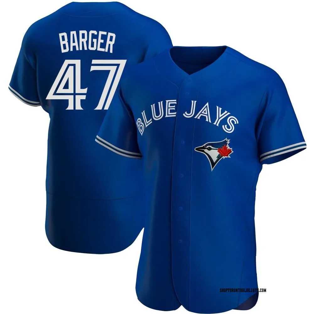 Men%27s Toronto Blue Jays #47 Addison Barger Blue Stitched MLB Cool Base Nike Jersey Dzhi
